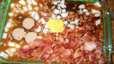 Step-by-Step Preparation of Southern Baked Beans.